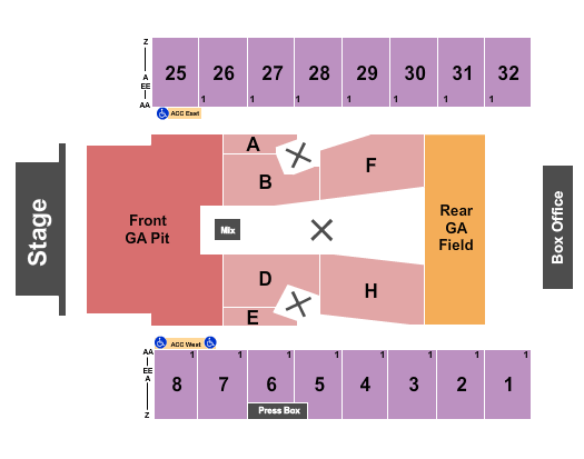 Hersheypark Stadium Iron Maiden Seating Chart